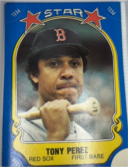1981 Fleer Star Stickers #66 Tony Perez — front
