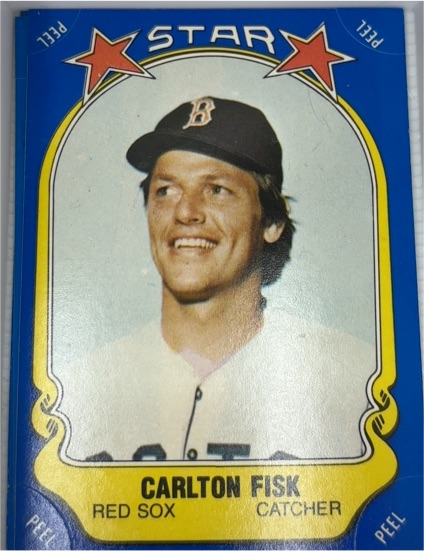 1981 Fleer Star Stickers #58 Carlton Fisk — front