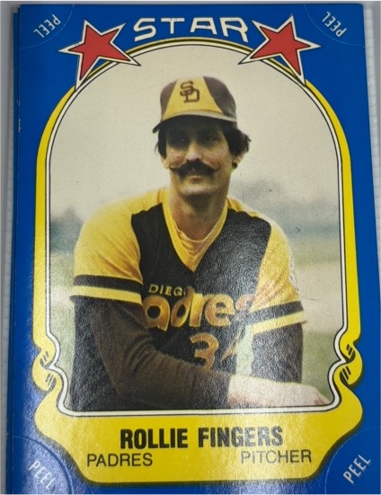 1981 Fleer Star Stickers #47 Rollie Fingers — front