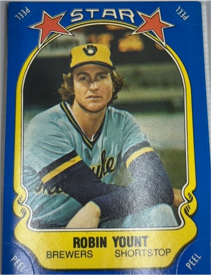 1981 Fleer Star Stickers #38 Robin Yount — front