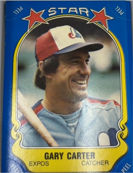 1981 Fleer Star Stickers #73 Gary Carter — front