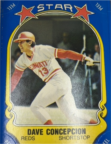 1981 Fleer Star Stickers #101 Dave Concepcion — front