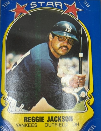 1981 Fleer Star Stickers #115 Reggie Jackson — front