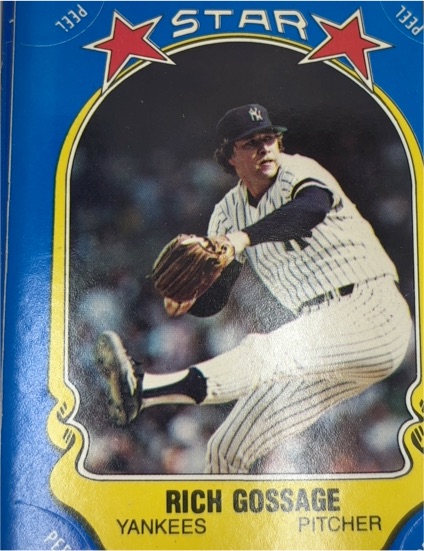 1981 Fleer Star Stickers # Rich Gossage — front
