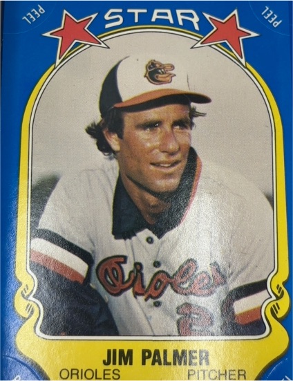 1981 Fleer Star Stickers #124 Jim Palmer — front
