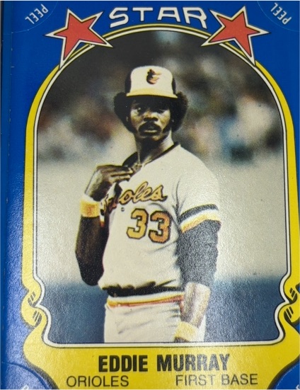 1981 Fleer Star Stickers #117 Eddie Murray — front