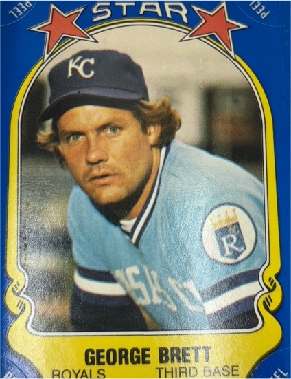 1981 Fleer Star Stickers #NNO George Brett — front