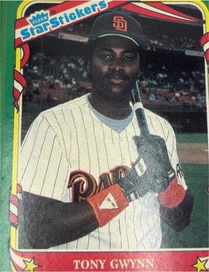 1987 Fleer Star Stickers #52 Tony Gwynn — front