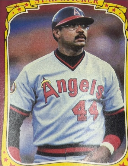 1986 Fleer Star Stickers #65 Reggie Jackson California Angels — front