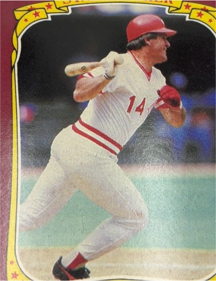 1986 Fleer Star Stickers #101 Pete Rose — front