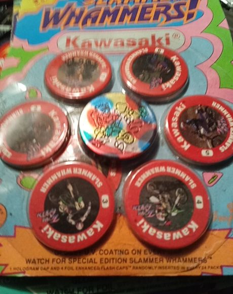 1994 Imperial Kawasaki Slammer Whammers Pogs — front