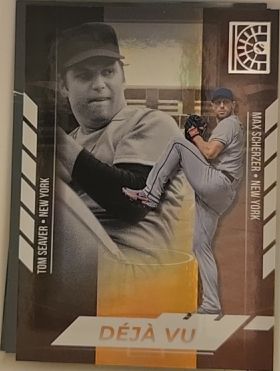 2022 Panini Capstone #DV-7 Max Scherzer / Tom Seaver — front