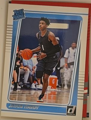 2022-23 Panini Chronicles Draft Picks Donruss Rated Rookie #11 Jaden Hardy — front