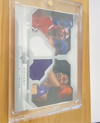 2003-04 Upper Deck Finite Elements Dual Warm-Ups #FE30 Michael Jordan Kobe Bryant — front