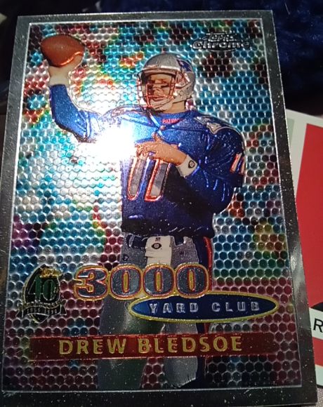 1996 Topps Chrome #136 Drew Bledsoe — front
