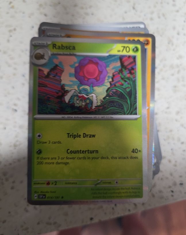 2024 Pokémon SV08: Surging Sparks #014 Rabsca — front