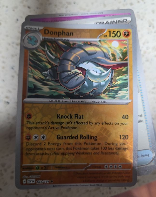 2022 Pokémon Scarlet & Violet Surging Sparks #103 Donphan — front