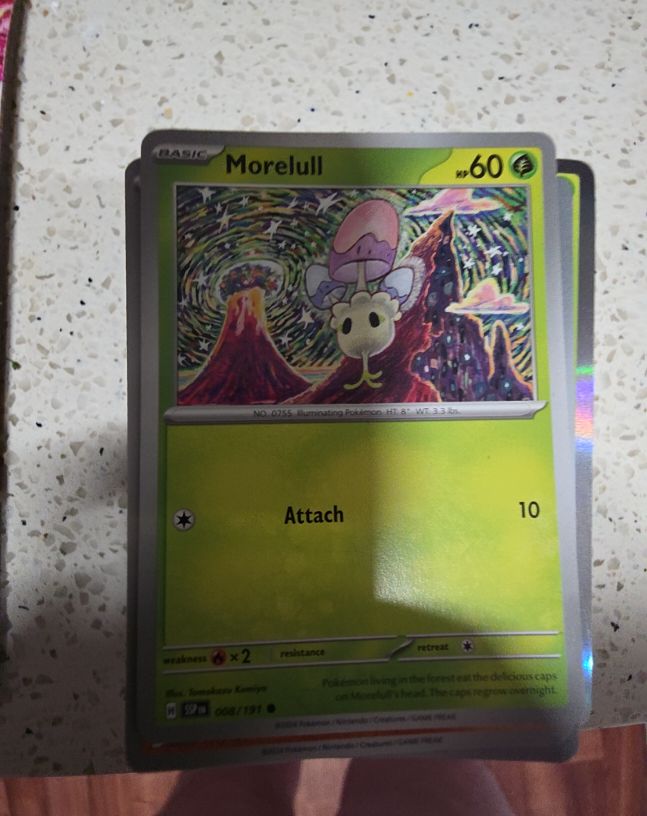 2024 Pokémon SV08: Surging Sparks #008 Morelull — front