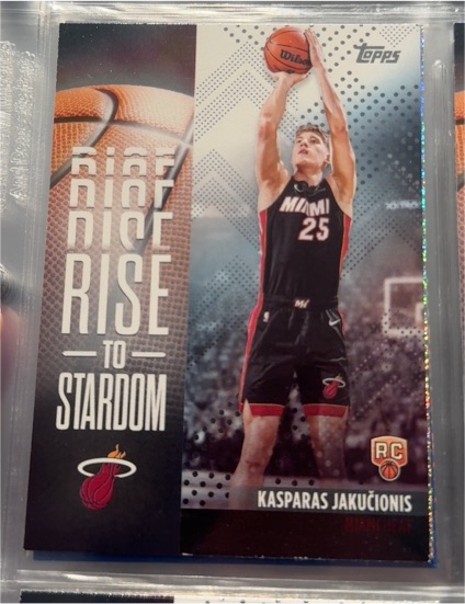 2025-26 Topps #RTS-20 Kasparas Jakučionis Rise to Stardom — front