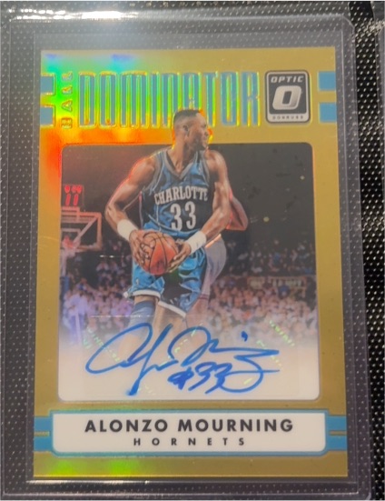 2016 Panini Donruss Optic Dominator Alonzo Mourning — front