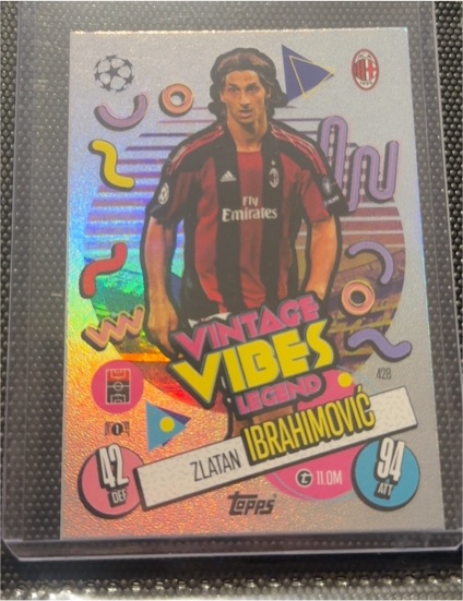 2024-25 Topps Match Attax #428 Zlatan Ibrahimovic Vintage Vibes Legend — front
