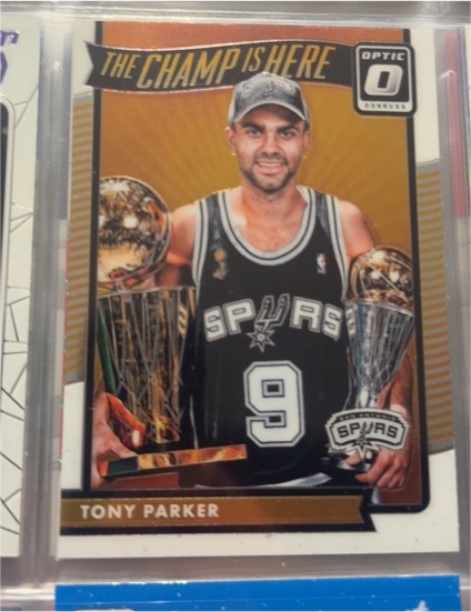 2016-17 Panini Donruss Optic The Champ is Here Tony Parker — front