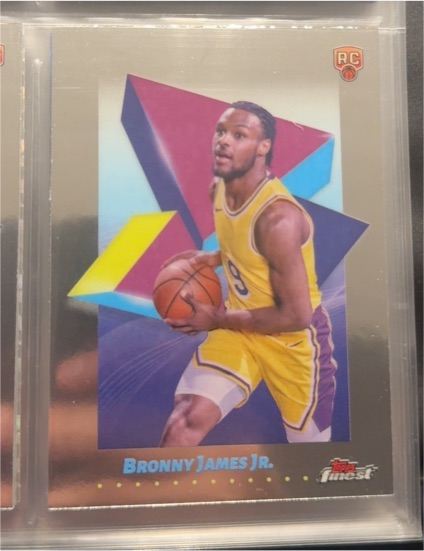 2024-25 Topps Finest #43 Bronny James Jr. — front