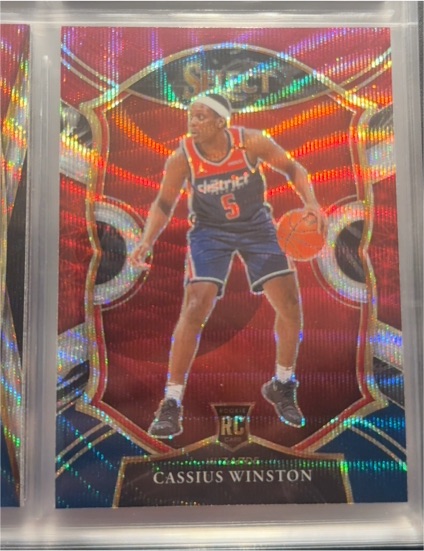 2020-21 Panini Select #96 Cassius Winston RC — front