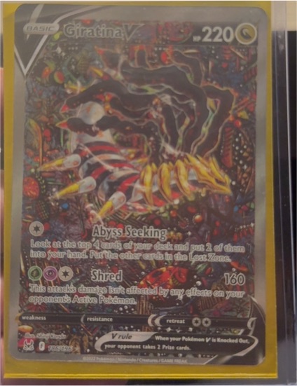 2022 Pokémon Lost Origin #186 Giratina V — front