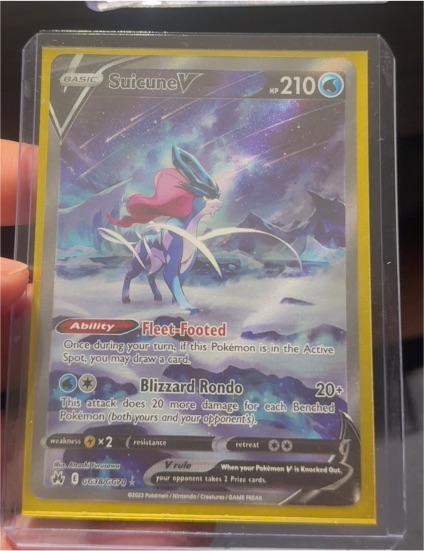 2023 Pokémon Crown Zenith #GG38 Suicune V — front