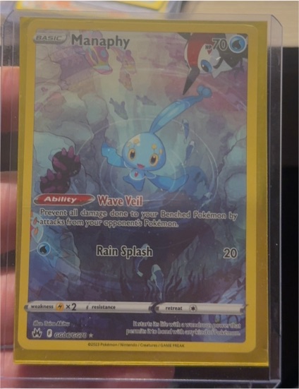 2023 Pokémon TCG Crown Zenith Galarian Gallery #GG06 Manaphy — front