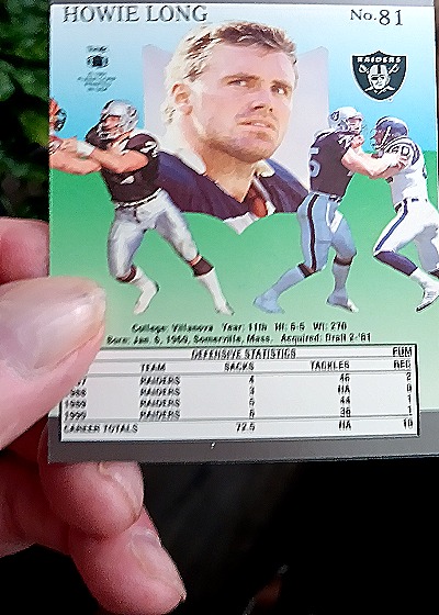 1991 Fleer Ultra #81 Howie Long — back