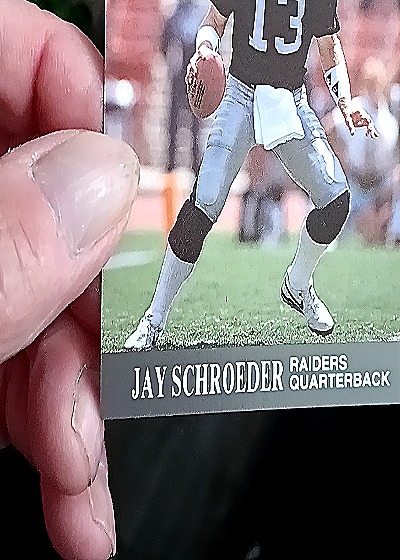 1990 Pro Set #83 Jay Schroeder — front