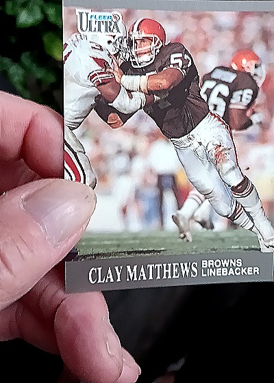 1991 Fleer Ultra #31 Clay Matthews — front