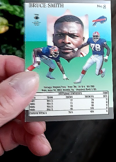 1991 Fleer Ultra #8 Bruce Smith — back