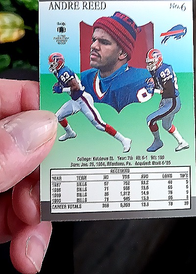 1991 Fleer Ultra #6 Andre Reed — back