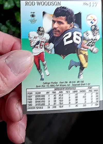 1991 Ultra #117 Rod Woodson — back