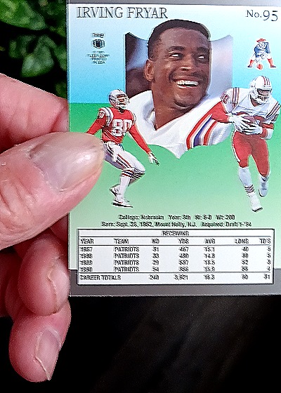 1991 Fleer Ultra #95 Irving Fryar — back