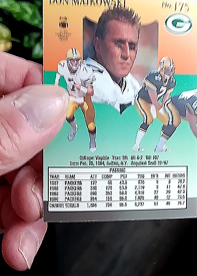 1991 Fleer Ultra #175 Don Majkowski — back