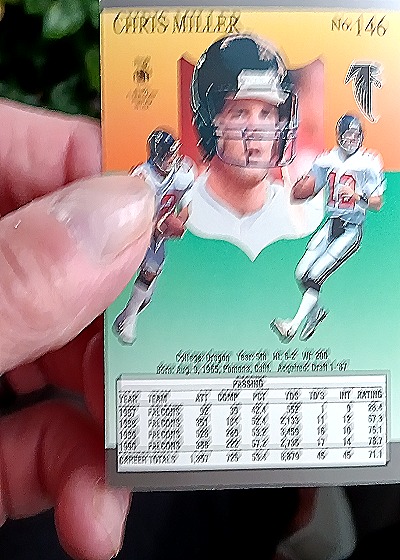 1991 Fleer Ultra #146 Chris Miller — back
