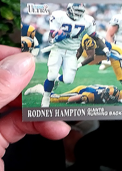1991 Pro Set #218 Rodney Hampton — front