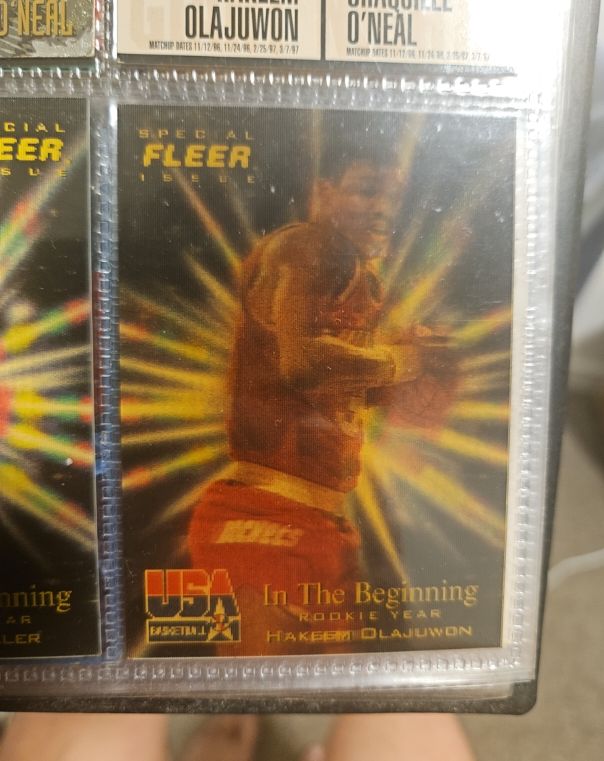 1996 Fleer USA Special Issue #5 Hakeem Olajuwon In The Beginning — front