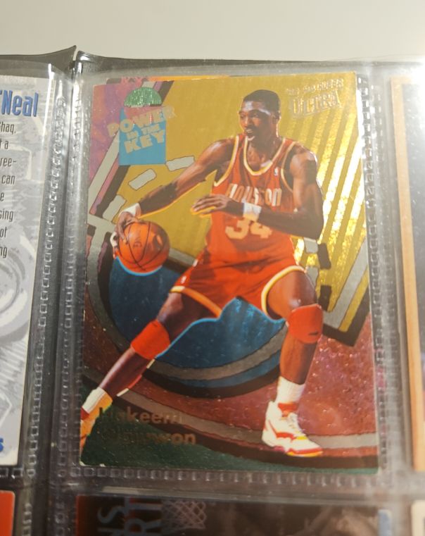 1993-94 Fleer Ultra Power In The Key #6 Hakeem Olajuwon — front