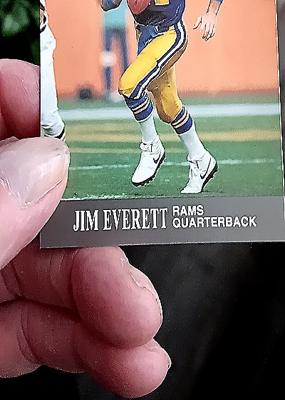 1990 Pro Set #186 Jim Everett — front