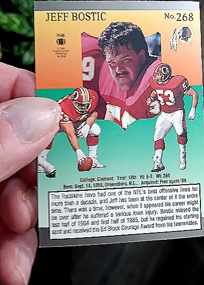 1991 Fleer Ultra #268 Jeff Bostic — back
