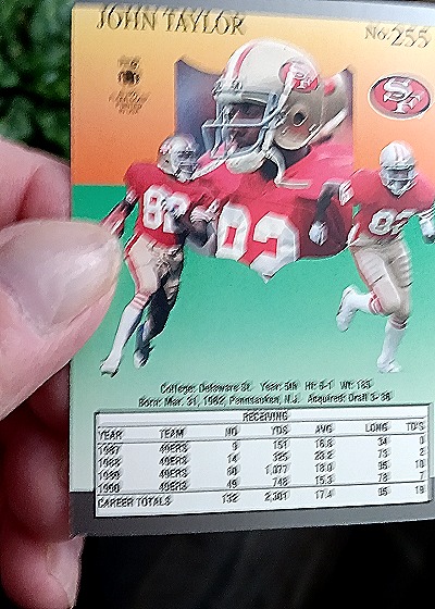 1991 Fleer Ultra #255 John Taylor — back