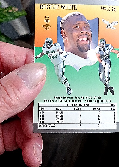 1991 Fleer Ultra #236 Reggie White — back