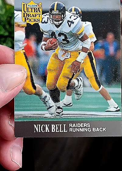 1991 Fleer Ultra Football #279 Nick Bell — back