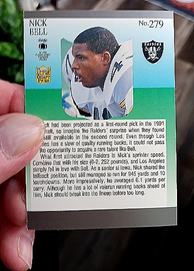 1991 Fleer Ultra Draft Picks #279 Eric Bieniemy — front