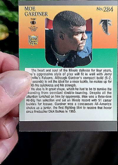 1991 Fleer Ultra #284 Moe Gardner — back